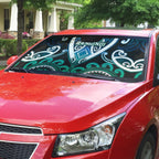 Aotearoa Ngati Ranginui Auto Sun Shade Maori Tribal Pattern