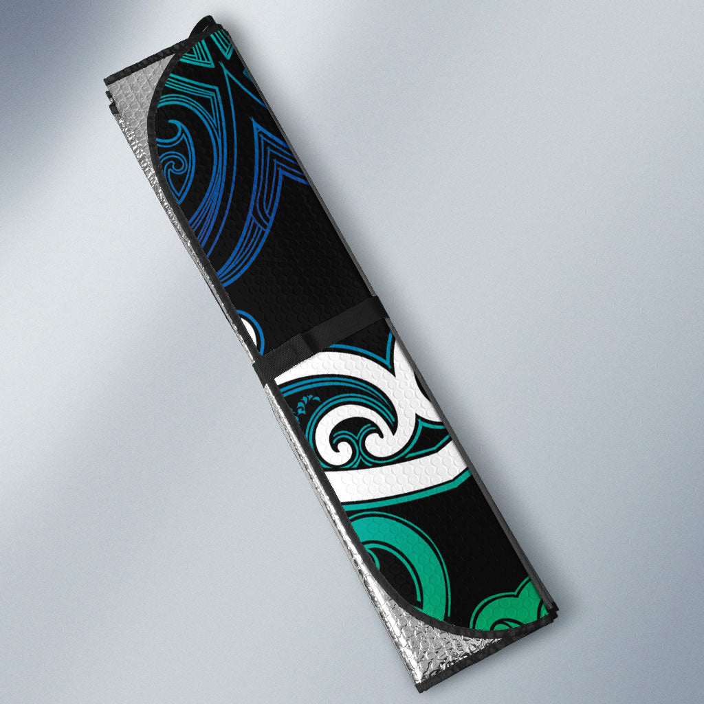 Aotearoa Ngati Ranginui Auto Sun Shade Maori Tribal Pattern