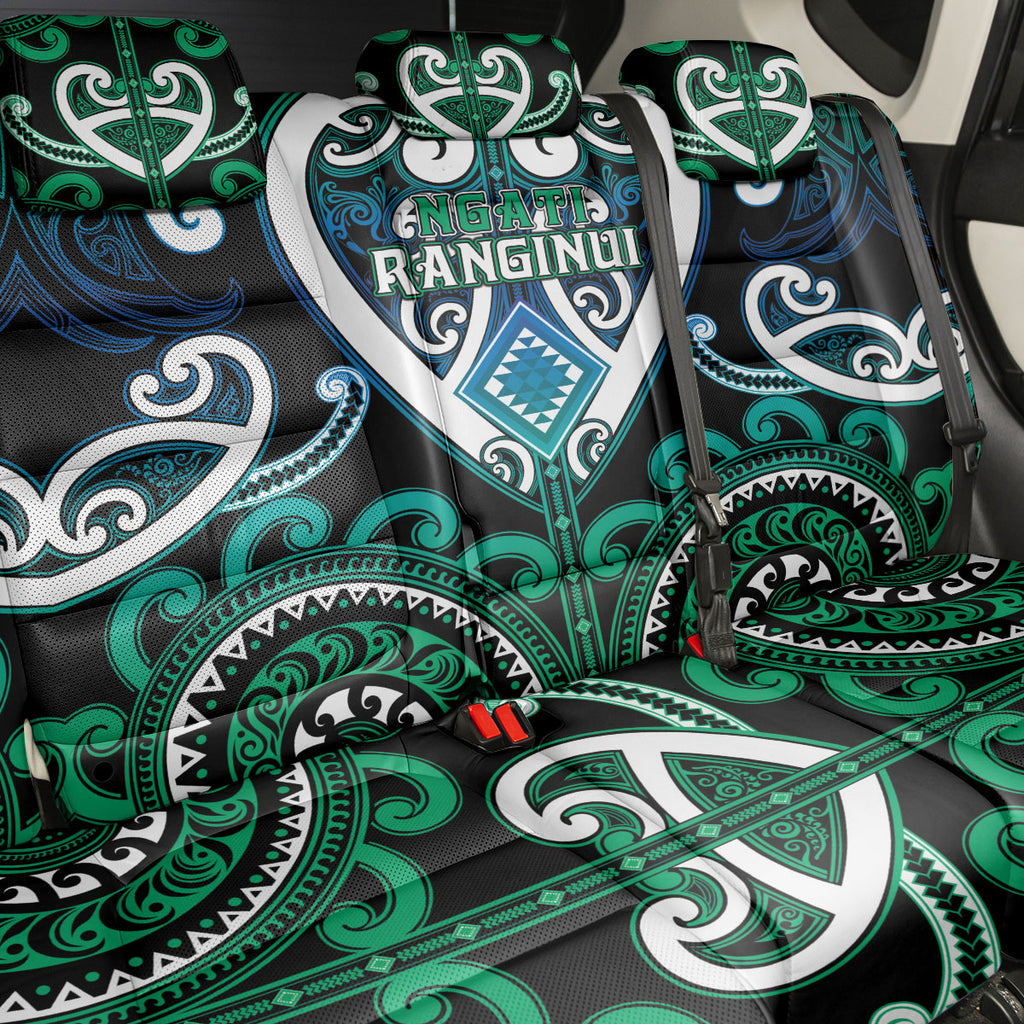 Aotearoa Ngati Ranginui Back Car Seat Cover Maori Tribal Pattern