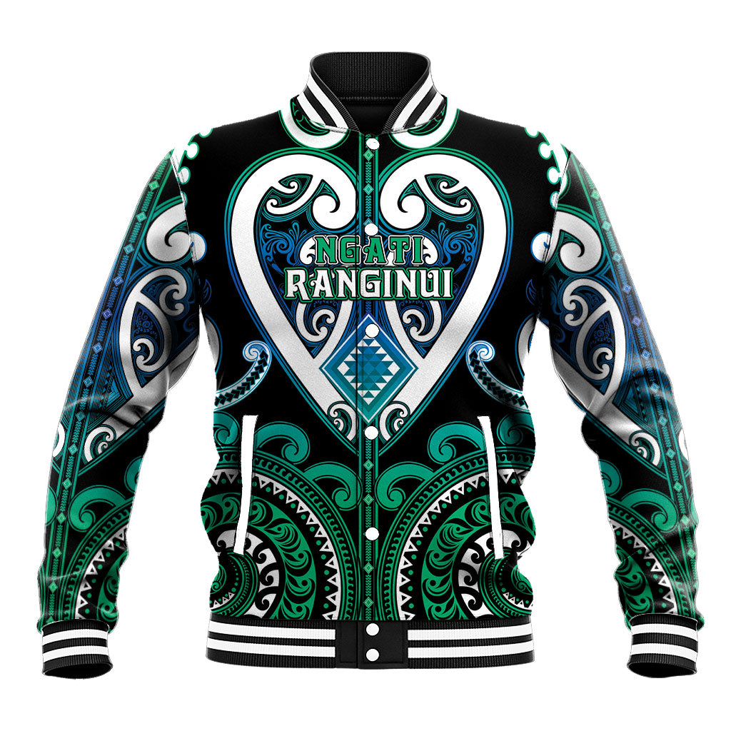 Custom Aotearoa Ngati Ranginui Baseball Jacket Maori Tribal Pattern