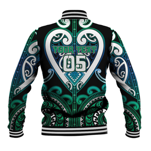 Custom Aotearoa Ngati Ranginui Baseball Jacket Maori Tribal Pattern