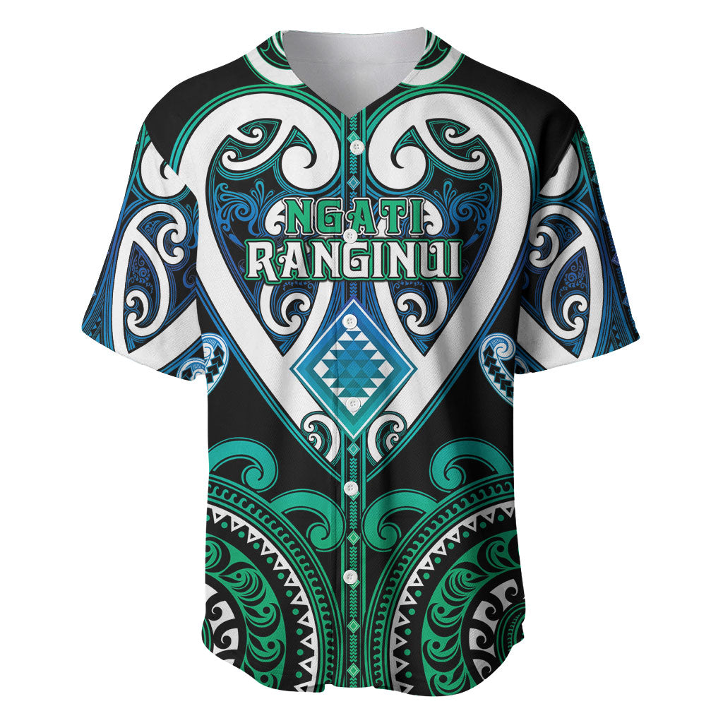 Custom Aotearoa Ngati Ranginui Baseball Jersey Maori Tribal Pattern