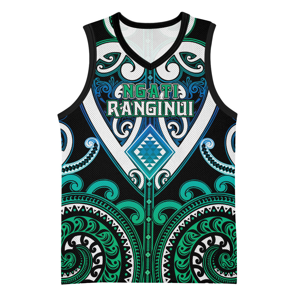 Custom Aotearoa Ngati Ranginui Basketball Jersey Maori Tribal Pattern