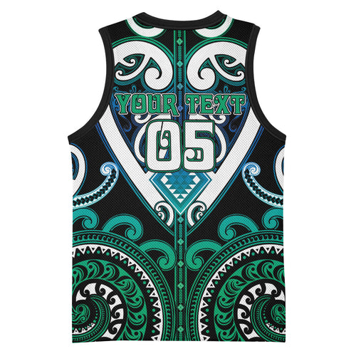 Custom Aotearoa Ngati Ranginui Basketball Jersey Maori Tribal Pattern