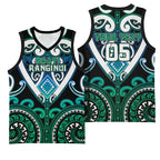 Custom Aotearoa Ngati Ranginui Basketball Jersey Maori Tribal Pattern