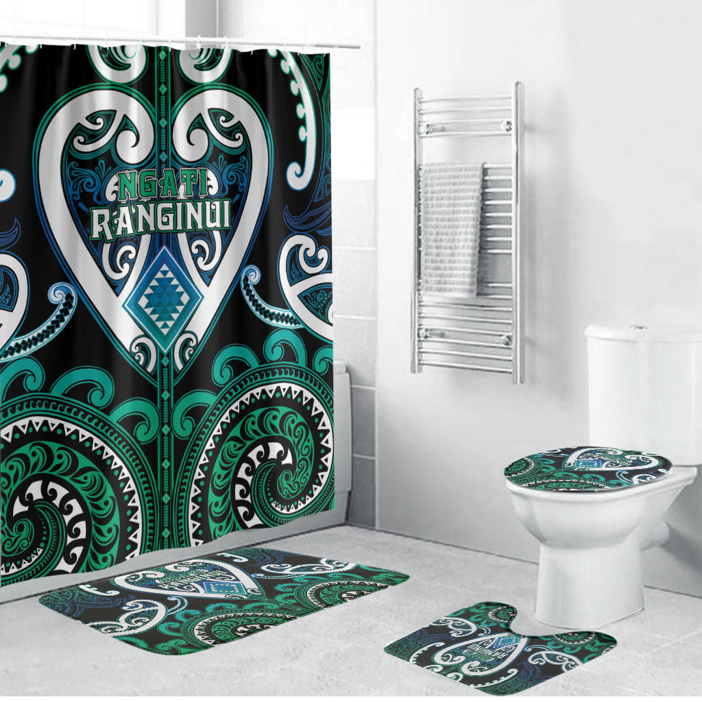 Aotearoa Ngati Ranginui Bathroom Set Maori Tribal Pattern