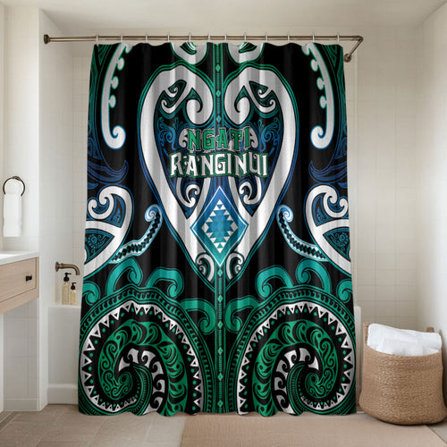 Aotearoa Ngati Ranginui Bathroom Set Maori Tribal Pattern