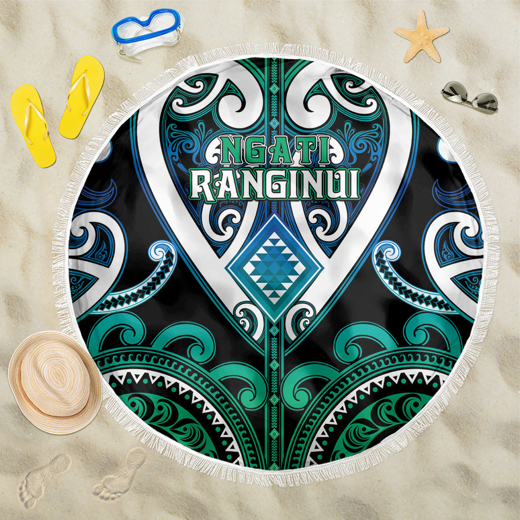 Aotearoa Ngati Ranginui Beach Blanket Maori Tribal Pattern
