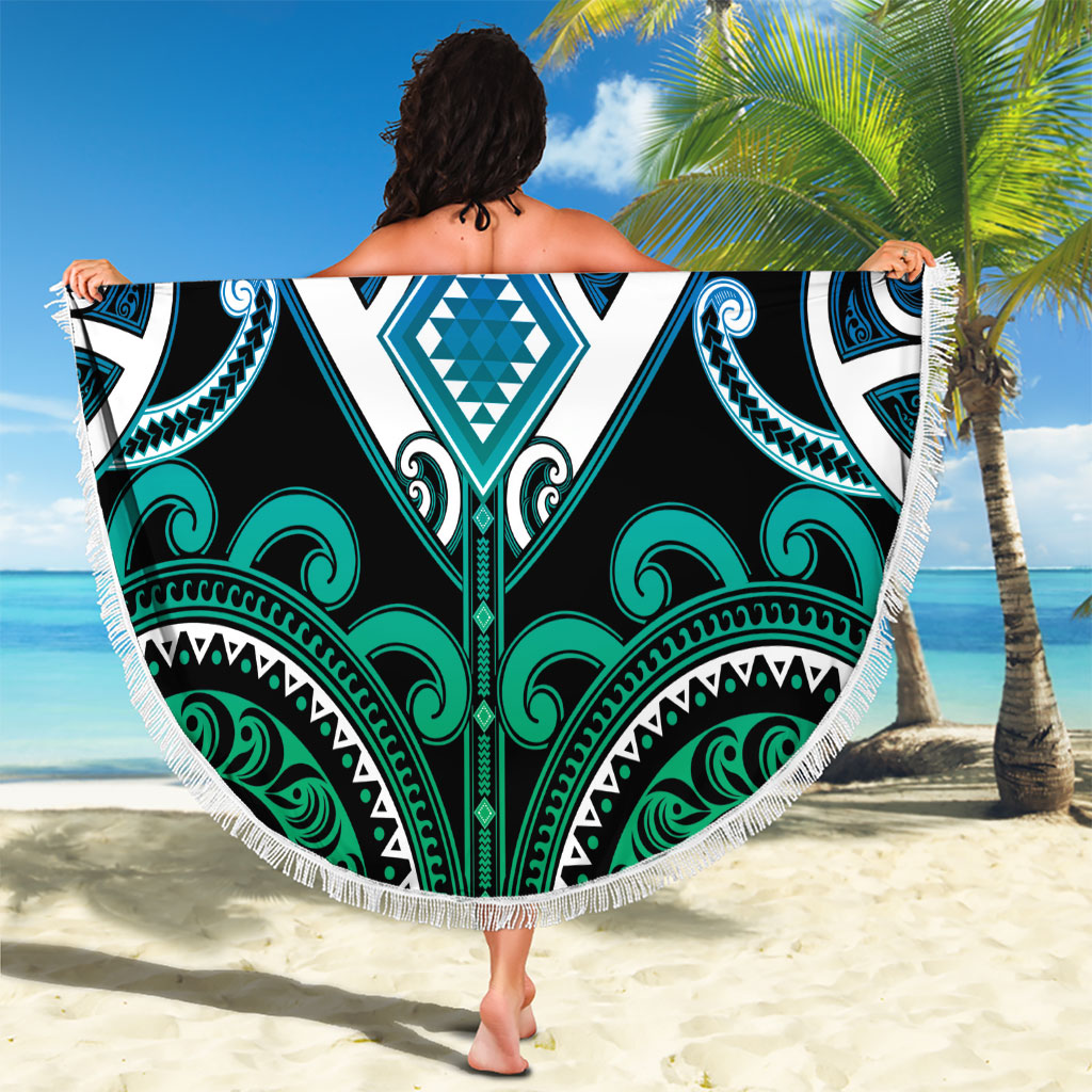 Aotearoa Ngati Ranginui Beach Blanket Maori Tribal Pattern