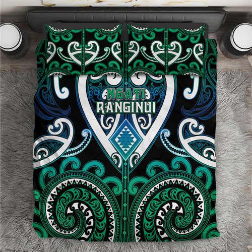 Aotearoa Ngati Ranginui Bedding Set Maori Tribal Pattern
