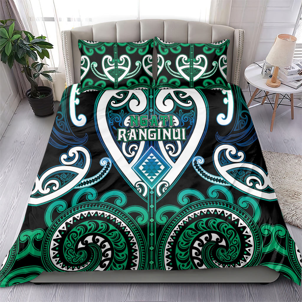 Aotearoa Ngati Ranginui Bedding Set Maori Tribal Pattern