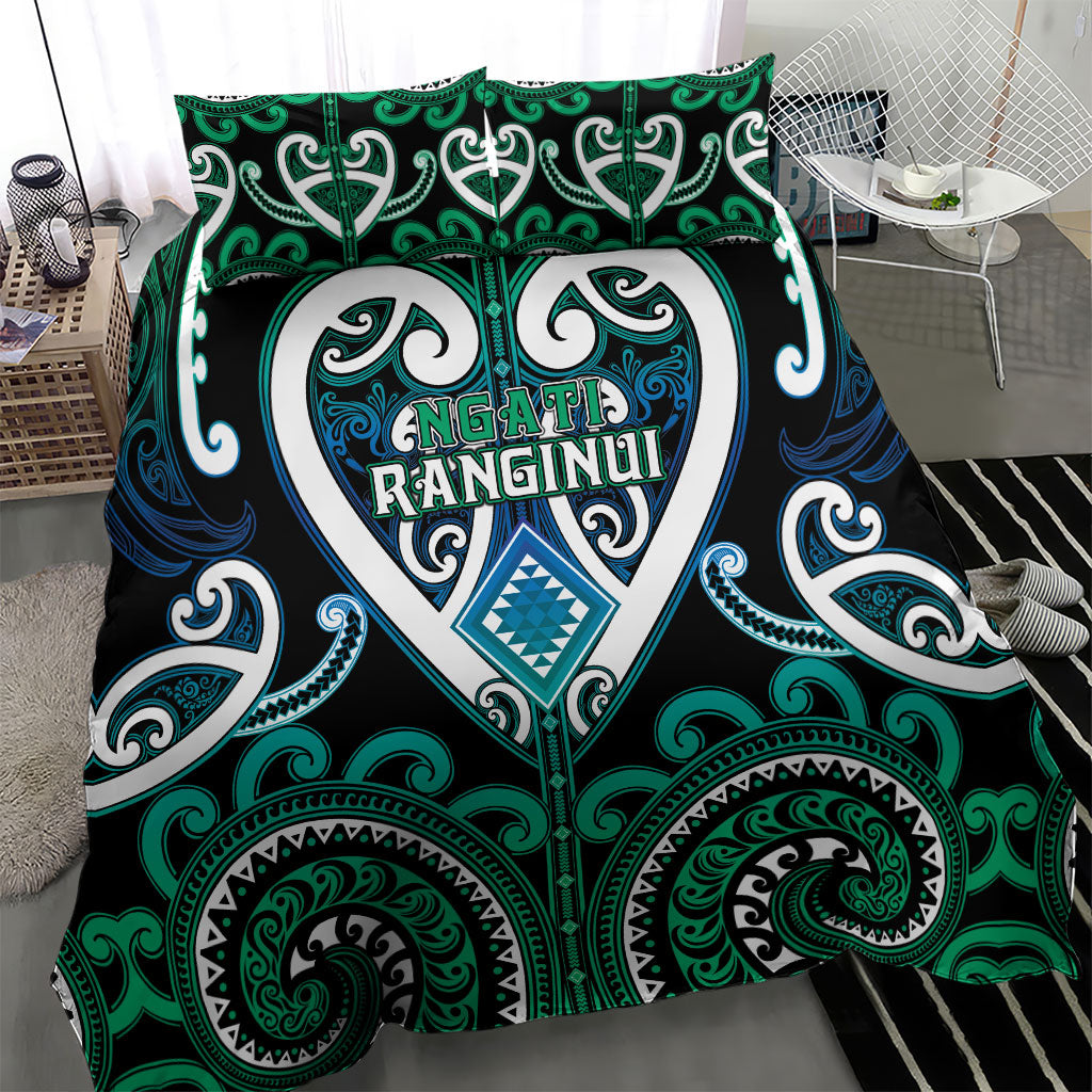Aotearoa Ngati Ranginui Bedding Set Maori Tribal Pattern
