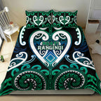 Aotearoa Ngati Ranginui Bedding Set Maori Tribal Pattern
