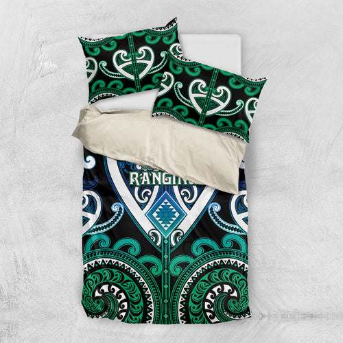 Aotearoa Ngati Ranginui Bedding Set Maori Tribal Pattern