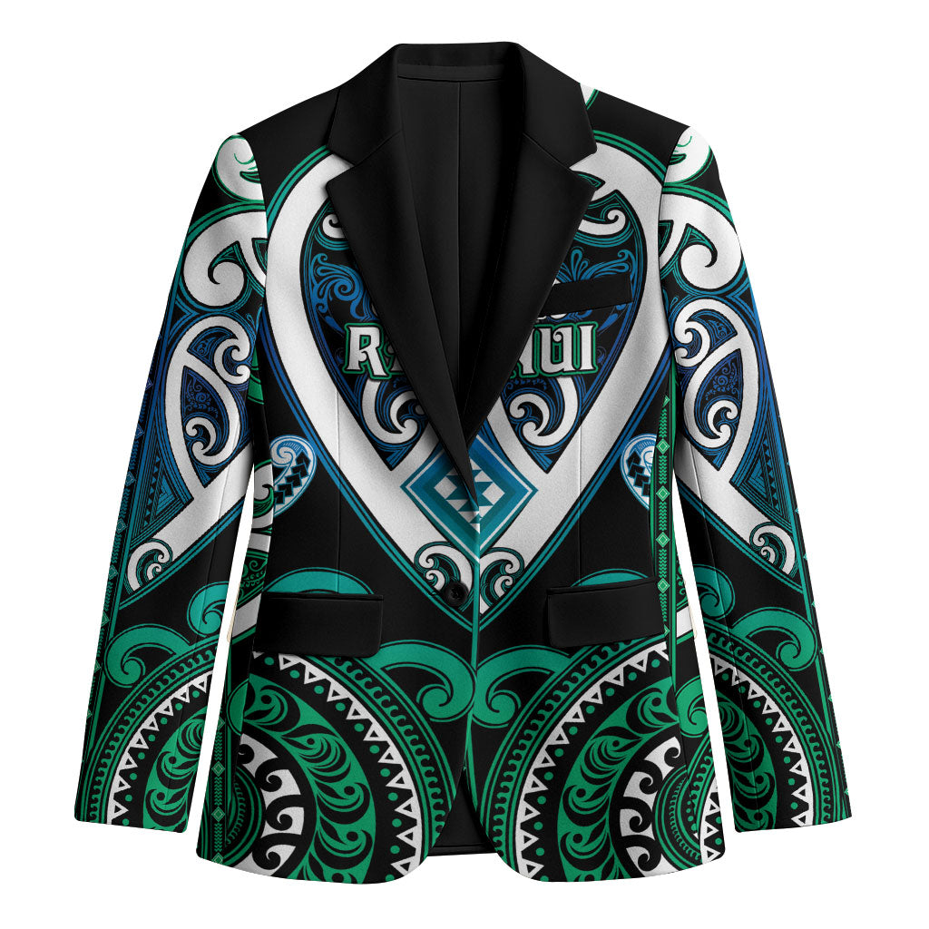 Custom Aotearoa Ngati Ranginui Blazer Maori Tribal Pattern