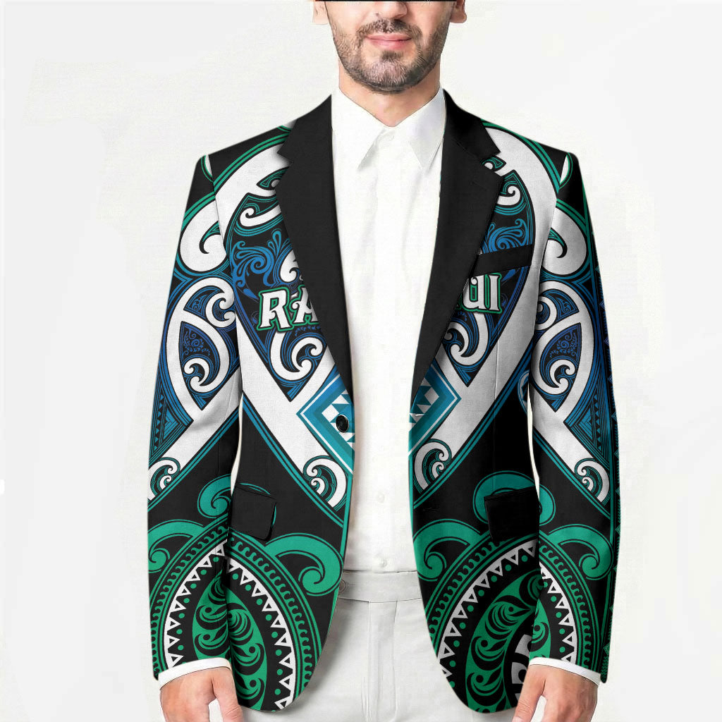 Custom Aotearoa Ngati Ranginui Blazer Maori Tribal Pattern