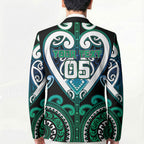 Custom Aotearoa Ngati Ranginui Blazer Maori Tribal Pattern