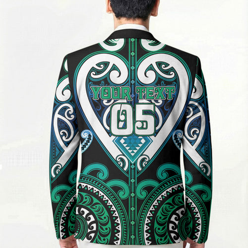Custom Aotearoa Ngati Ranginui Blazer Maori Tribal Pattern