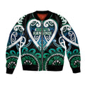 Custom Aotearoa Ngati Ranginui Bomber Jacket Maori Tribal Pattern