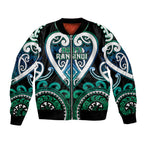 Custom Aotearoa Ngati Ranginui Bomber Jacket Maori Tribal Pattern