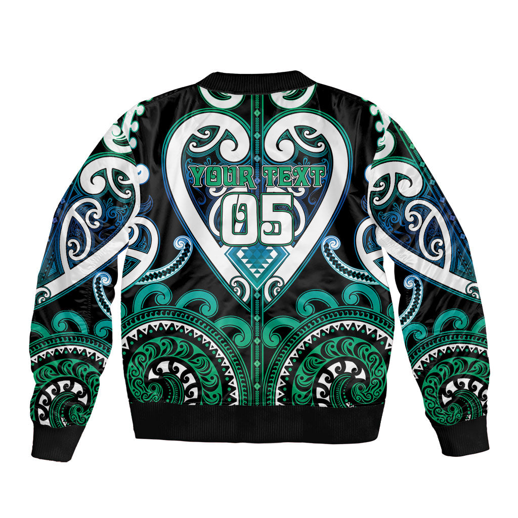 Custom Aotearoa Ngati Ranginui Bomber Jacket Maori Tribal Pattern