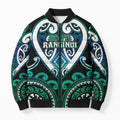 Custom Aotearoa Ngati Ranginui Bomber Puffer Jacket Maori Tribal Pattern