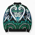 Custom Aotearoa Ngati Ranginui Bomber Puffer Jacket Maori Tribal Pattern