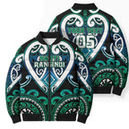 Custom Aotearoa Ngati Ranginui Bomber Puffer Jacket Maori Tribal Pattern
