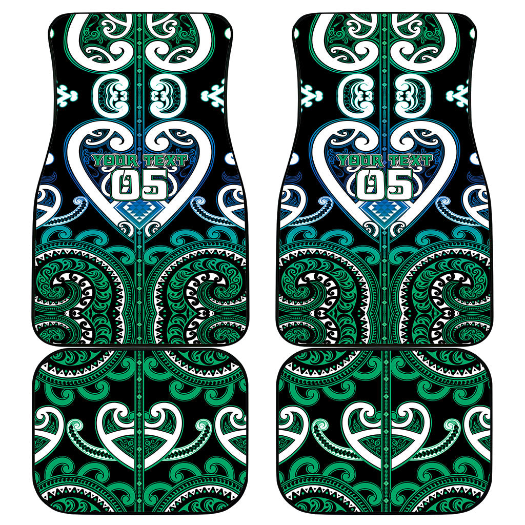Custom Aotearoa Ngati Ranginui Car Mats Maori Tribal Pattern