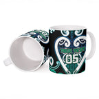 Custom Aotearoa Ngati Ranginui Ceramic Mug Maori Tribal Pattern