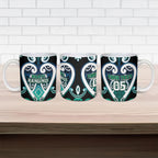 Custom Aotearoa Ngati Ranginui Ceramic Mug Maori Tribal Pattern