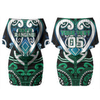 Custom Aotearoa Ngati Ranginui Couples Matching Off Shoulder Short Dress and Long Sleeve Button Shirt Maori Tribal Pattern