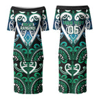 Custom Aotearoa Ngati Ranginui Couples Matching Puletasi and Hawaiian Shirt Maori Tribal Pattern