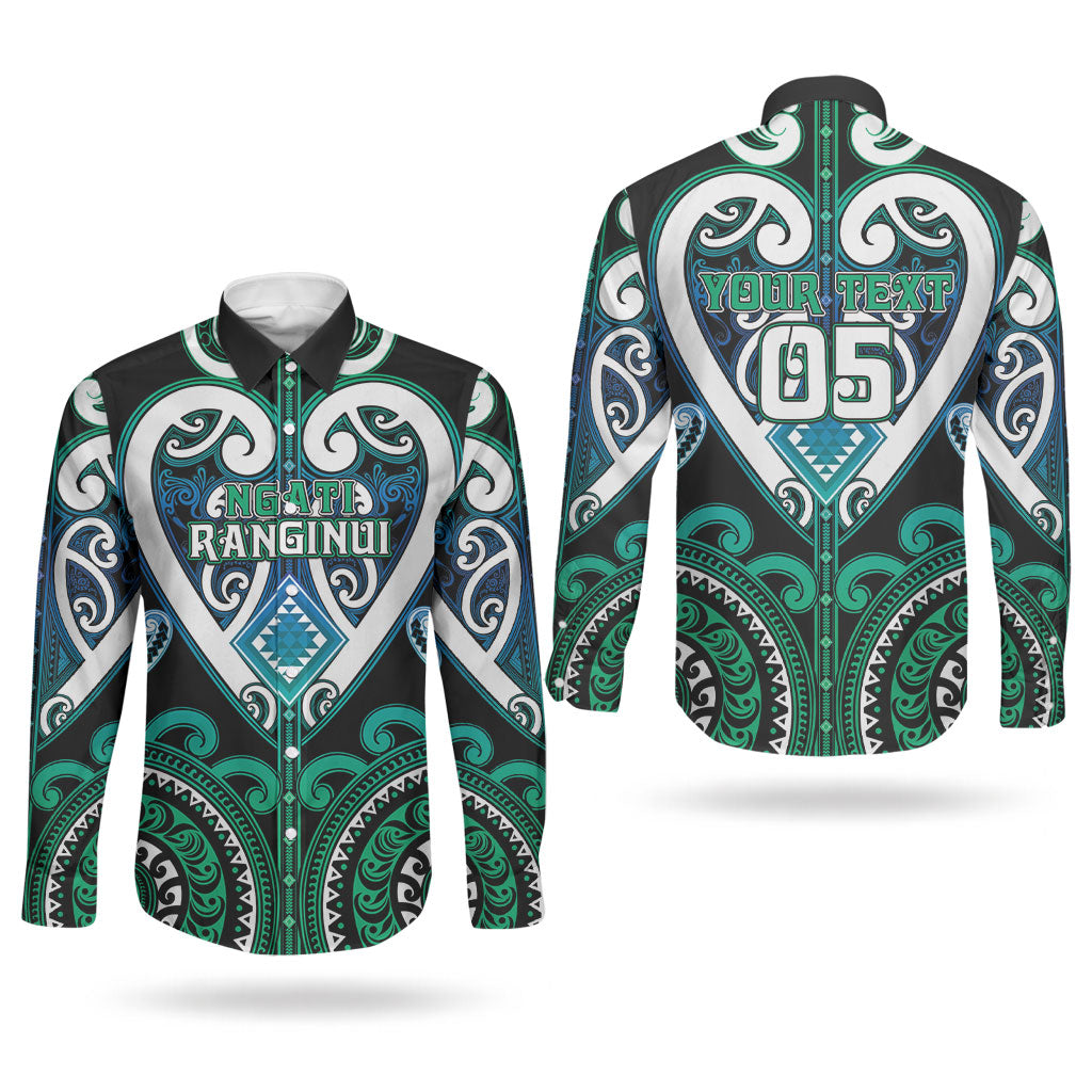 Custom Aotearoa Ngati Ranginui Couples Matching Summer Maxi Dress and Long Sleeve Button Shirt Maori Tribal Pattern