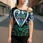 Custom Aotearoa Ngati Ranginui Cross Shoulder Shirt Maori Tribal Pattern