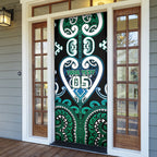 Custom Aotearoa Ngati Ranginui Door Cover Maori Tribal Pattern