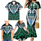 Custom Aotearoa Ngati Ranginui Family Matching Mermaid Dress and Hawaiian Shirt Maori Tribal Pattern