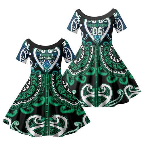 Custom Aotearoa Ngati Ranginui Family Matching Summer Maxi Dress and Hawaiian Shirt Maori Tribal Pattern