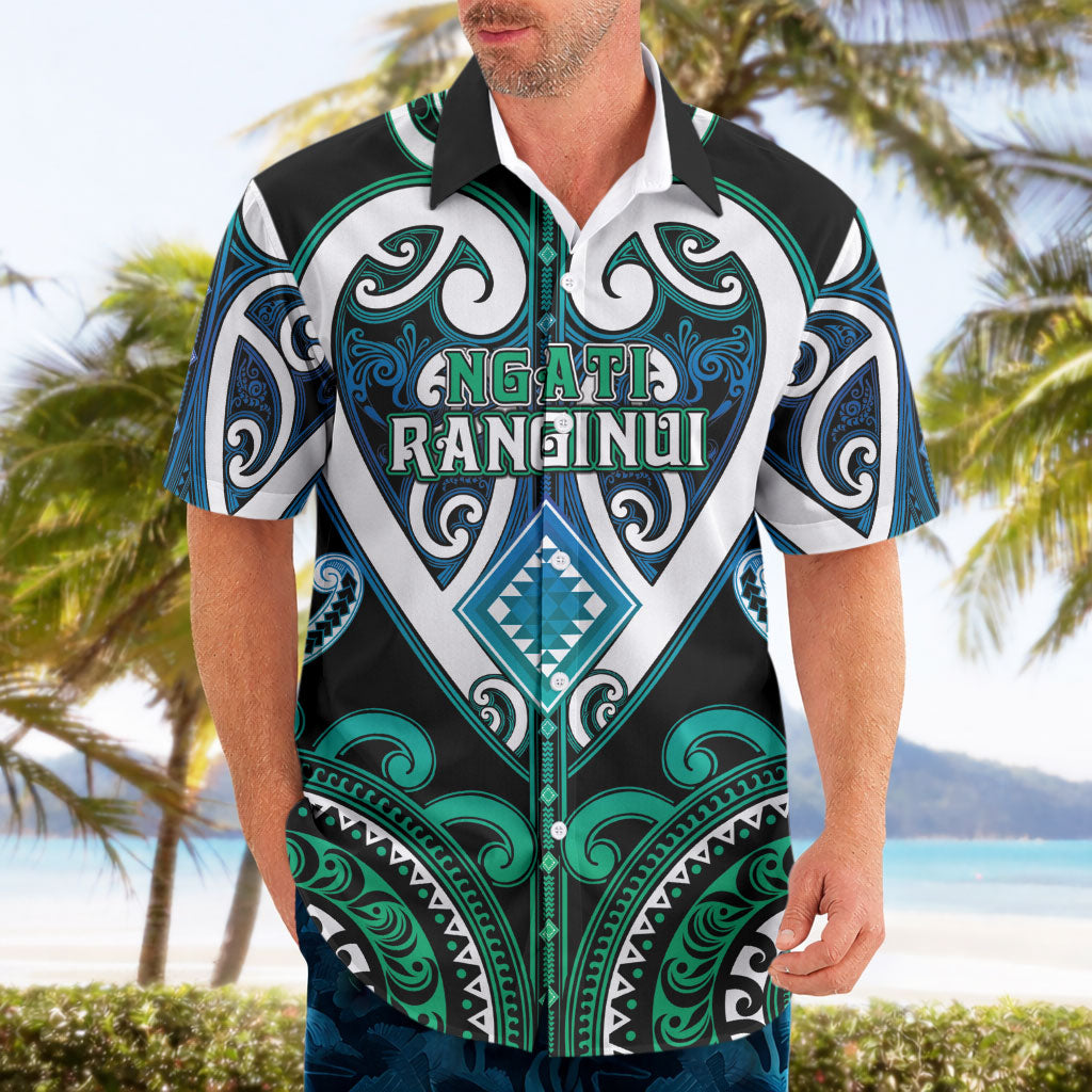Custom Aotearoa Ngati Ranginui Hawaiian Shirt Maori Tribal Pattern