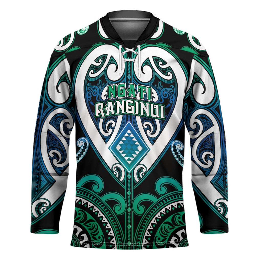 Custom Aotearoa Ngati Ranginui Hockey Jersey Maori Tribal Pattern