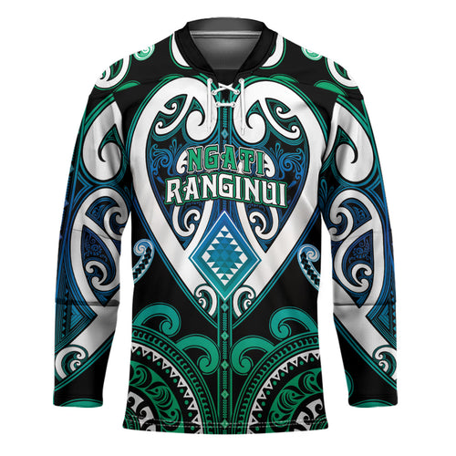 Custom Aotearoa Ngati Ranginui Hockey Jersey Maori Tribal Pattern
