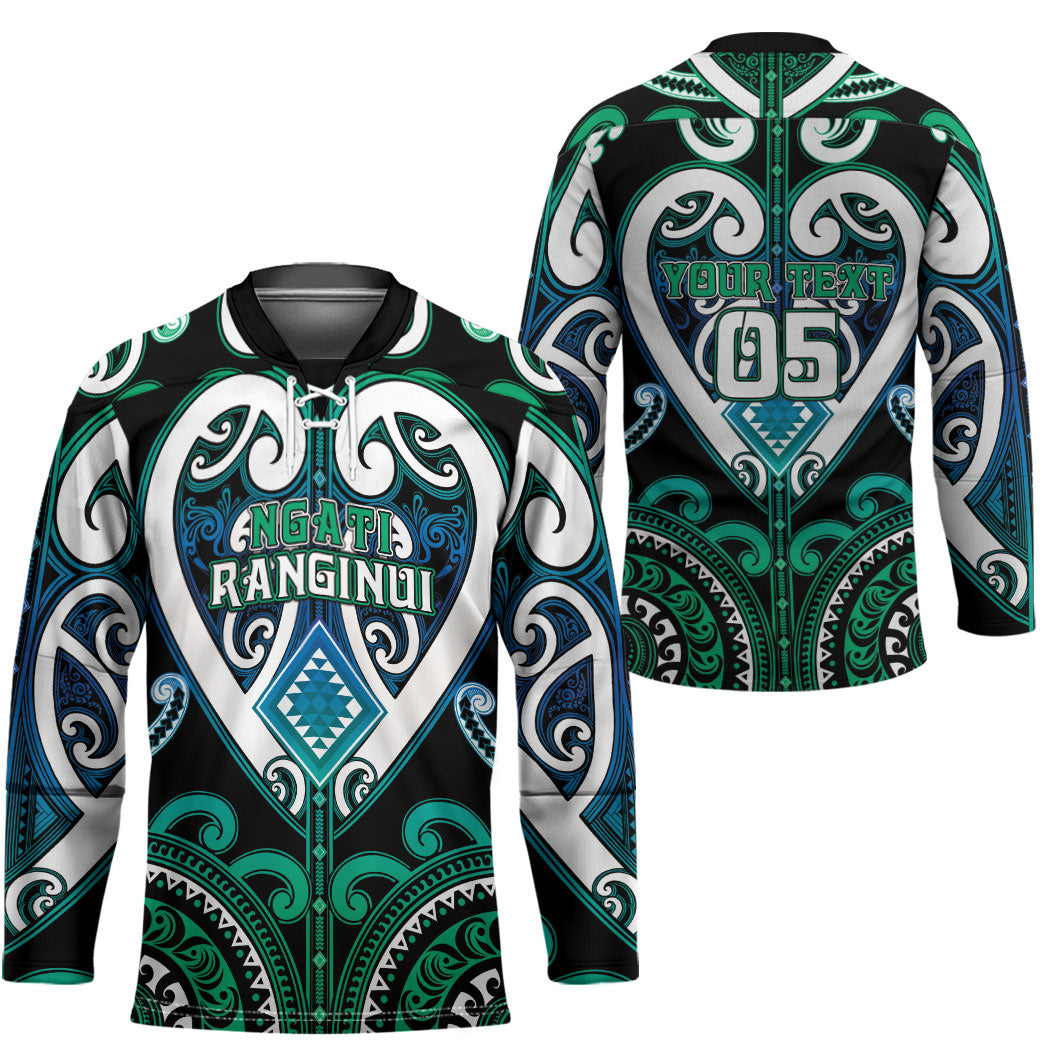 Custom Aotearoa Ngati Ranginui Hockey Jersey Maori Tribal Pattern