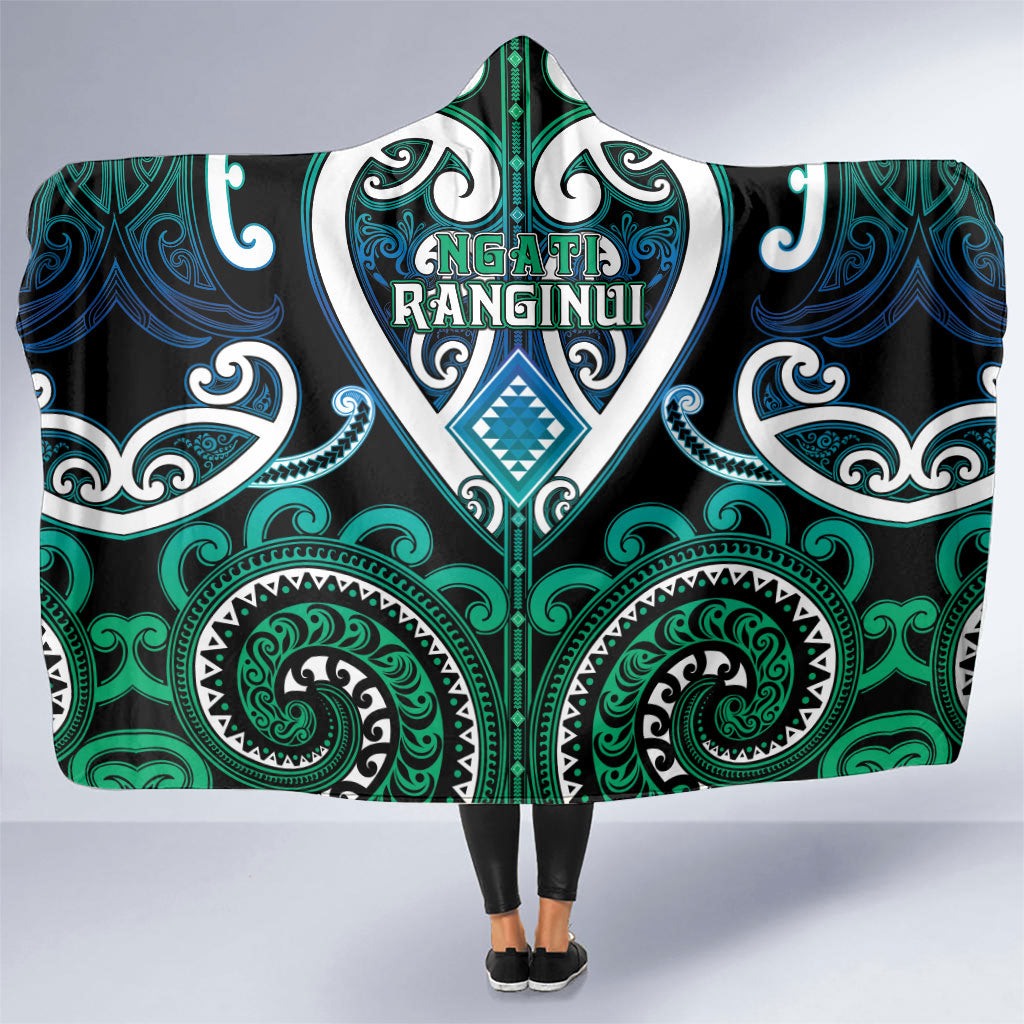 Aotearoa Ngati Ranginui Hooded Blanket Maori Tribal Pattern