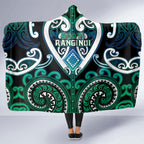 Aotearoa Ngati Ranginui Hooded Blanket Maori Tribal Pattern