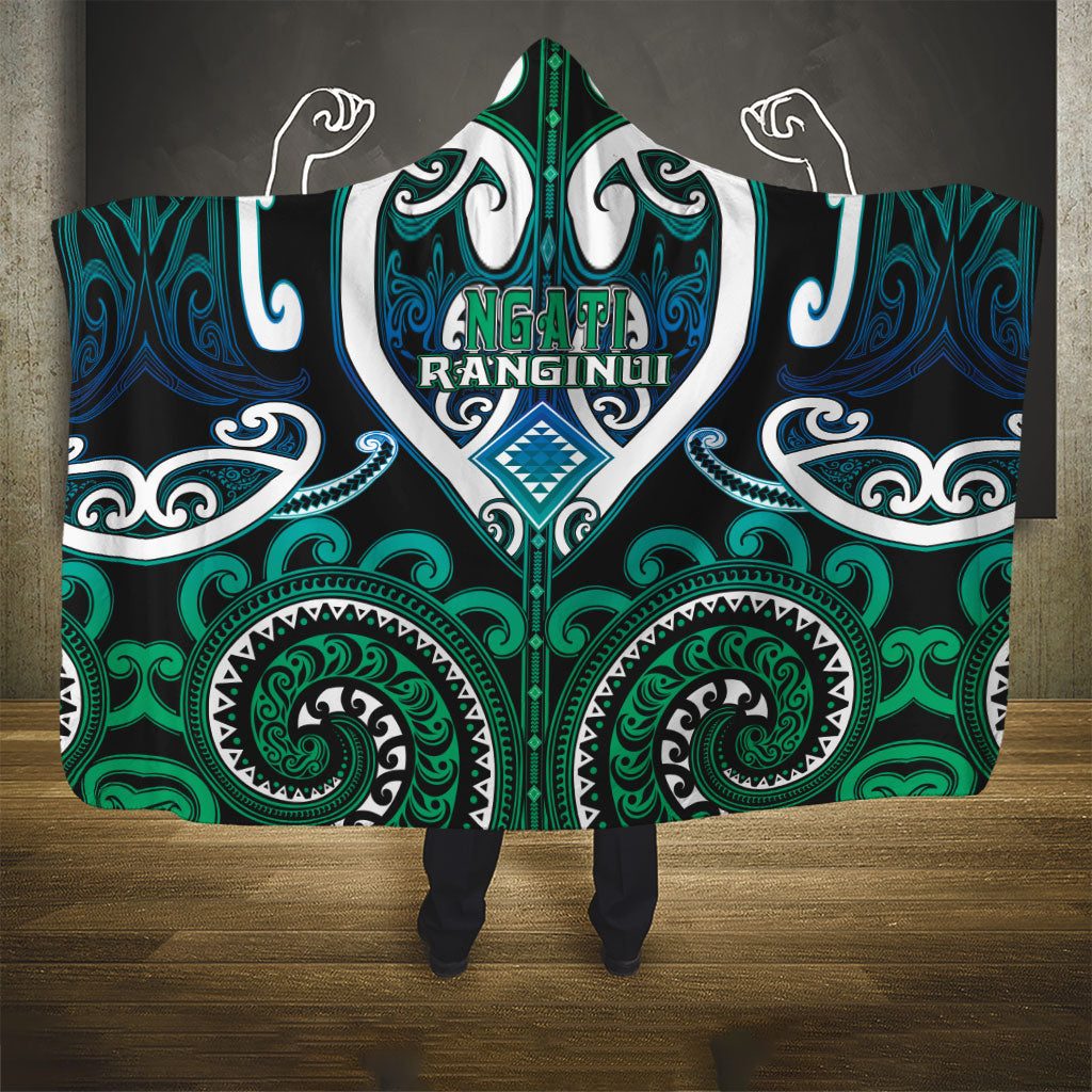 Aotearoa Ngati Ranginui Hooded Blanket Maori Tribal Pattern