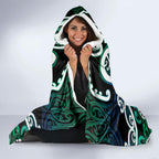 Aotearoa Ngati Ranginui Hooded Blanket Maori Tribal Pattern