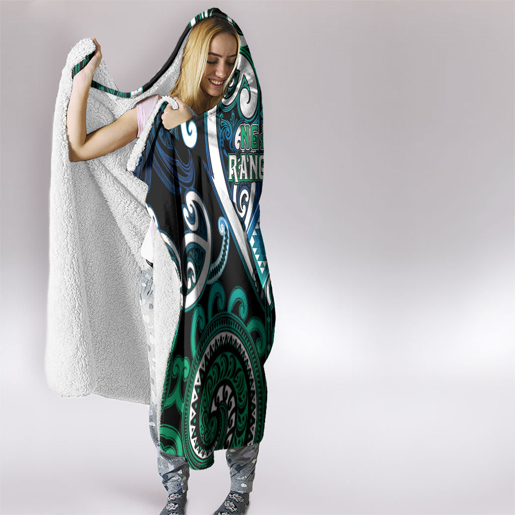 Aotearoa Ngati Ranginui Hooded Blanket Maori Tribal Pattern