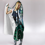 Aotearoa Ngati Ranginui Hooded Blanket Maori Tribal Pattern