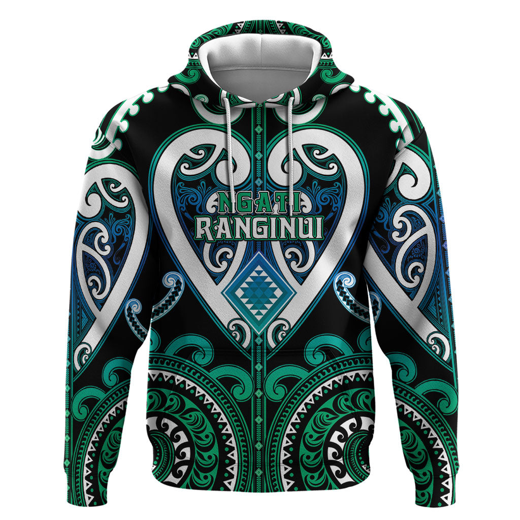 Custom Aotearoa Ngati Ranginui Hoodie Maori Tribal Pattern