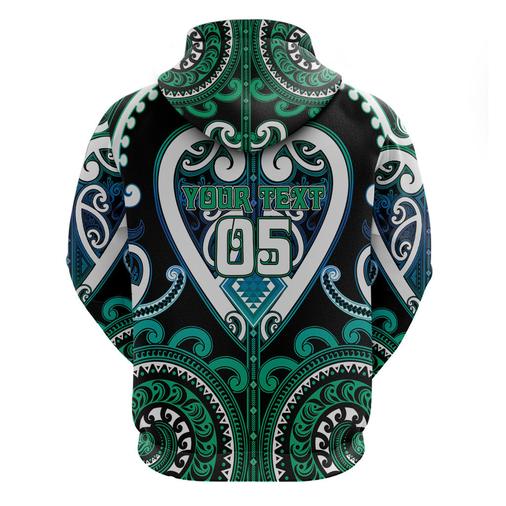 Custom Aotearoa Ngati Ranginui Hoodie Maori Tribal Pattern
